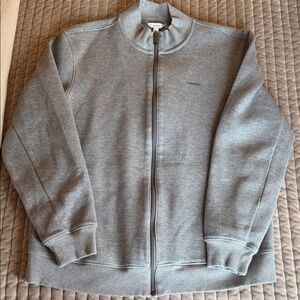 Calvin Klein Men's Gray Zip-Up Sweater
